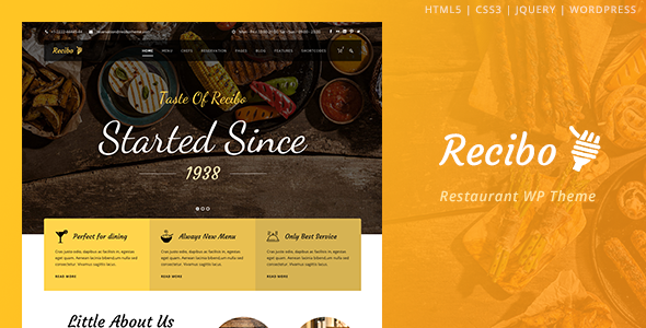 Recibo WordPress theme