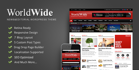 World Wide WordPress theme