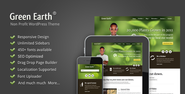 Green Earth WordPress theme