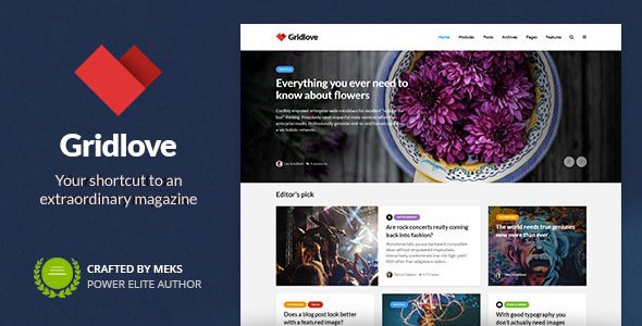 Gridlove WordPress theme
