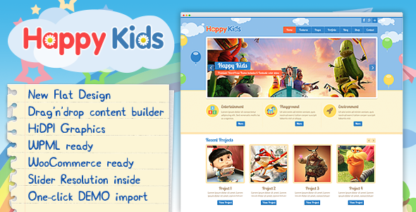 Happy Kids WordPress theme