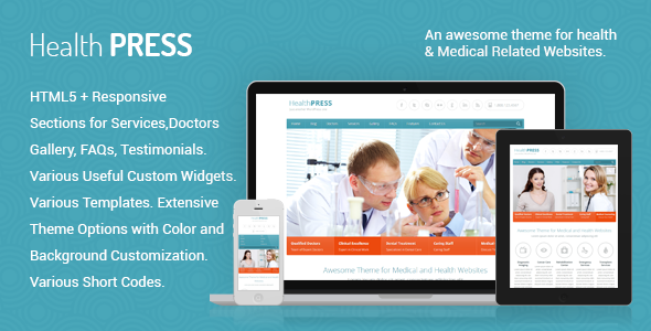 HealthPress WordPress theme