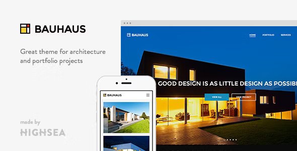 Bauhaus WordPress theme