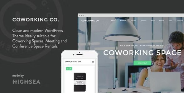 Coworking Co. WordPress theme