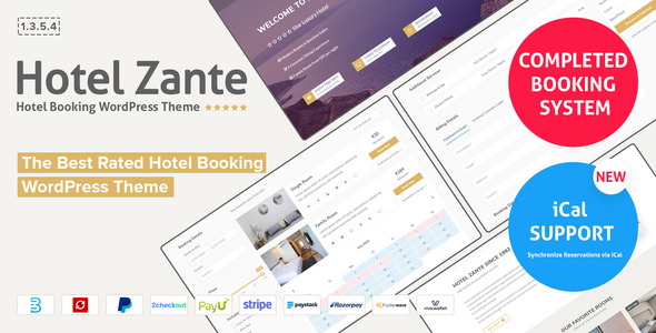 Hotel Theme Zante WordPress theme