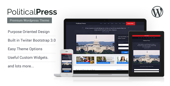 Political Press WordPress theme