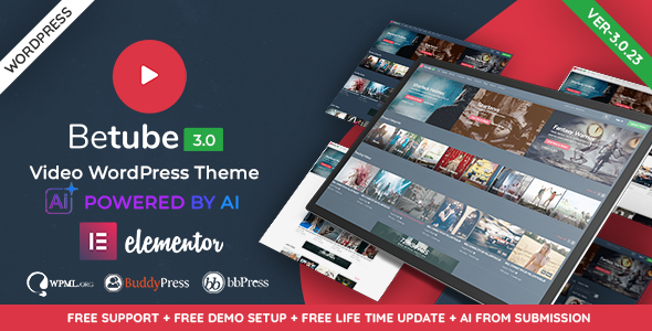 BeTube WordPress theme