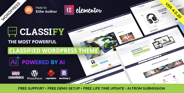 Classify WordPress theme