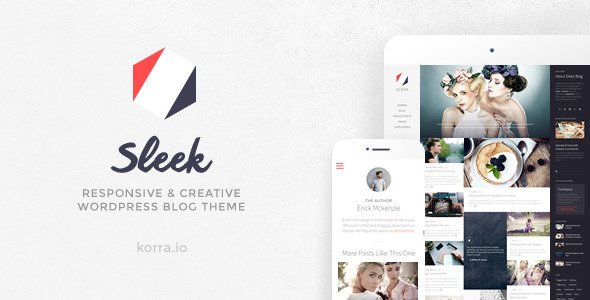 Sleek WordPress theme
