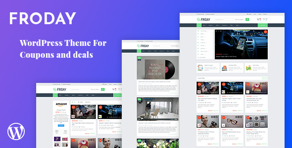 Froday – Coupons and Deals WordPress Theme WordPress theme