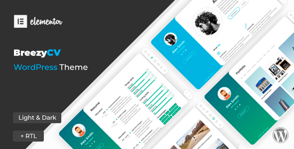 Resume Website Builder WordPress theme