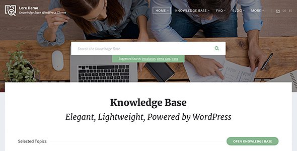 Lore WordPress theme
