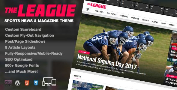 The League WordPress theme