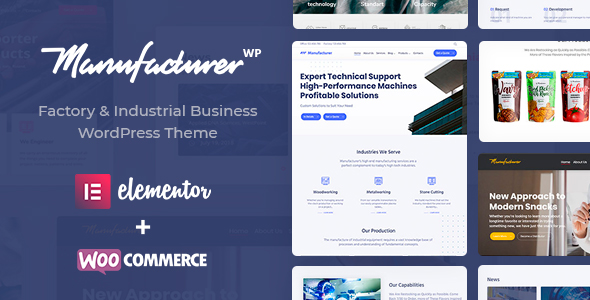 Manufacturer WordPress theme