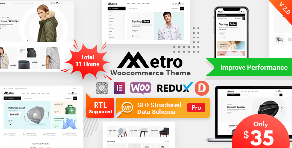 Metro – Minimal WooCommerce WordPress Theme WordPress theme