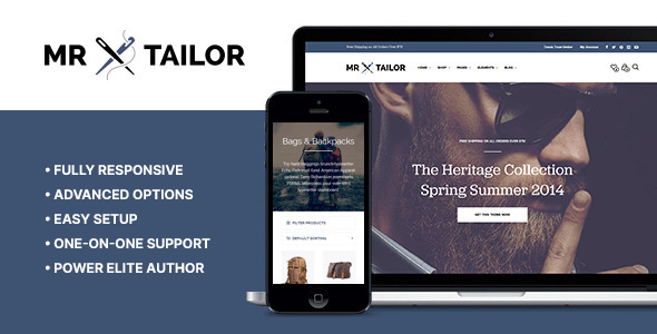 Mr. Tailor WordPress theme