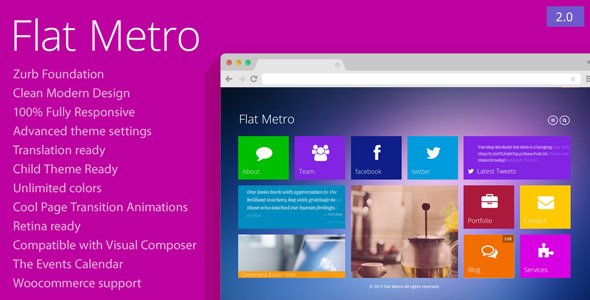 Flat Metro WordPress theme