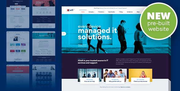 Nanosoft WordPress theme