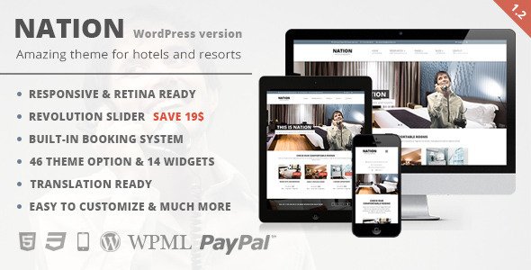 Nation Hotel WordPress theme