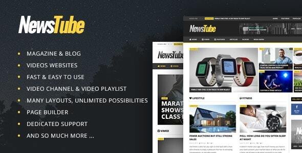 NewsTube WordPress theme