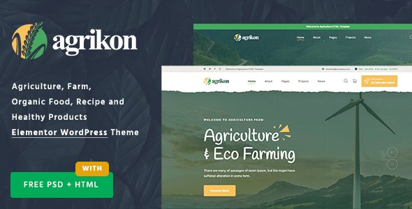 Agrikon WordPress theme