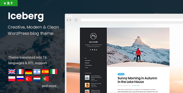 Iceberg WordPress theme