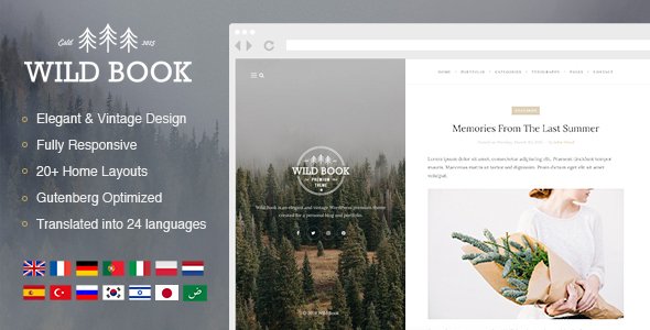 Wild Book WordPress theme