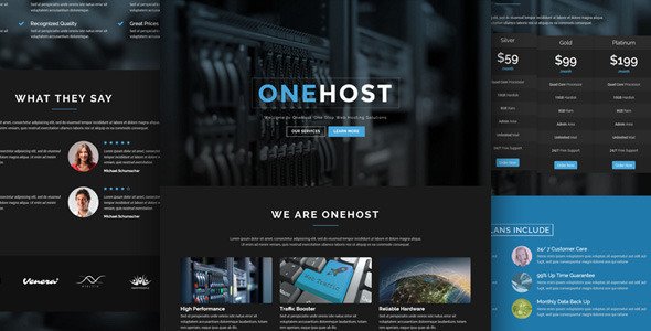 Onehost WordPress theme