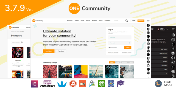 OneCommunity WordPress theme