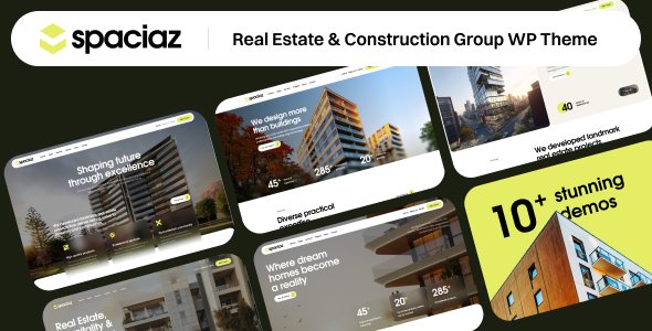 Spaciaz – Real Estate & Construction Group WordPress Theme WordPress theme