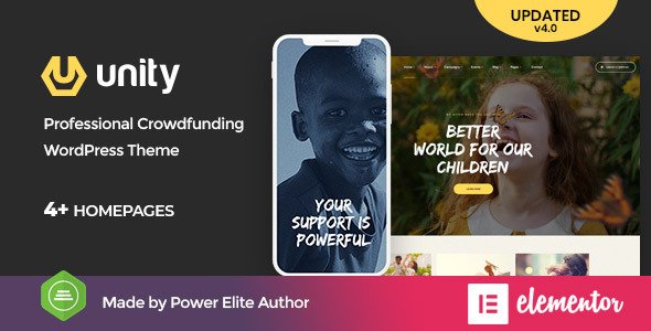 Unity WordPress theme