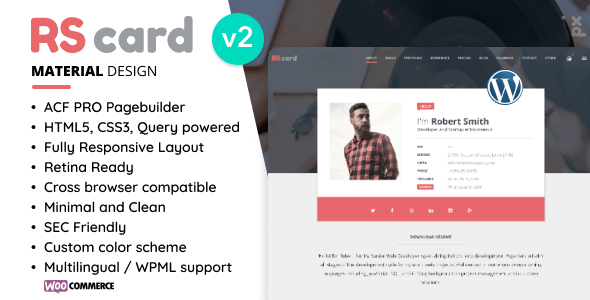 Resume & CV WordPress Theme WordPress theme