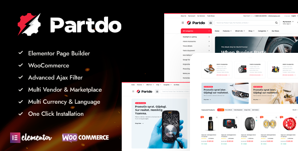 Partdo WordPress theme