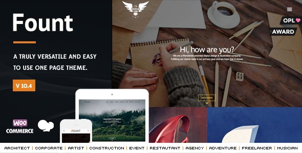 Fount WordPress theme