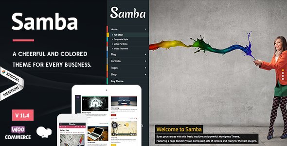 Samba WordPress theme