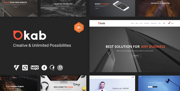 Okab WordPress theme