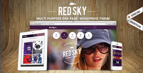 Red Sky WordPress theme