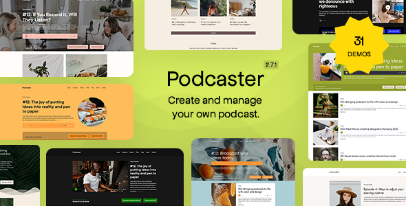 Podcaster WordPress theme