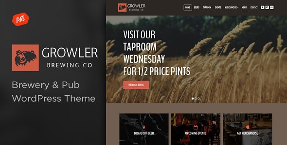 Growler WordPress theme