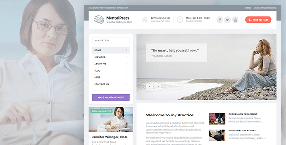 MentalPress WordPress theme