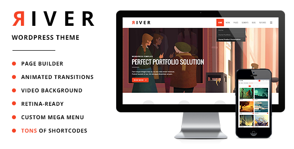 River WordPress theme