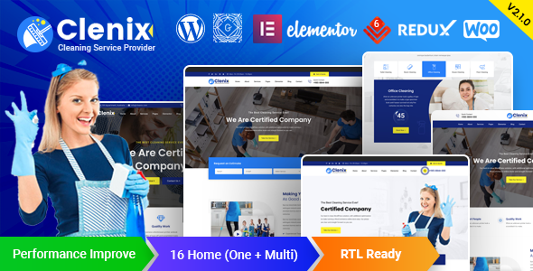 Clenix WordPress theme