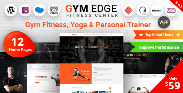 Gym Edge WordPress theme