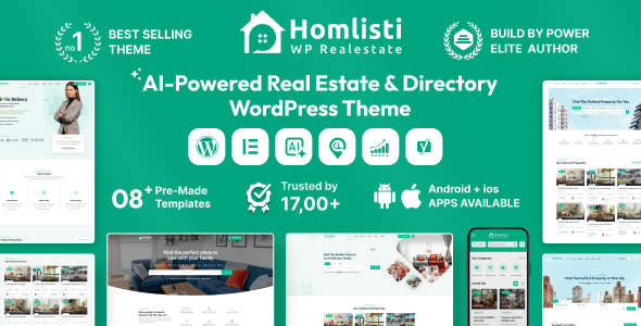 Homlisti – Real Estate WordPress Theme + RTL WordPress theme
