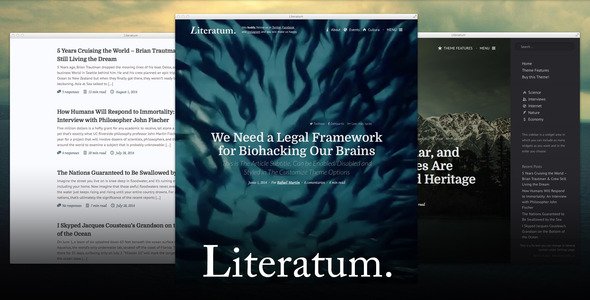 Literatum WordPress theme