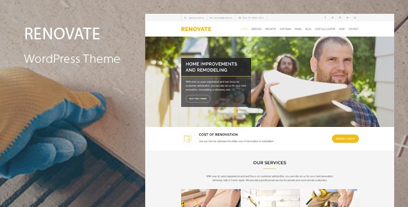 Renovate WordPress theme