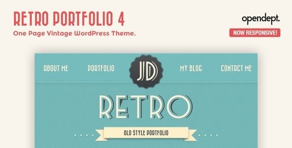 Retro Portfolio WordPress theme