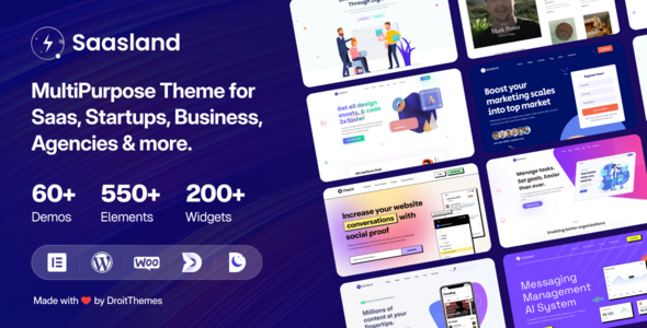 Saasland WordPress theme