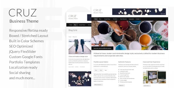 Cruz – Modern Business WordPress Theme WordPress theme