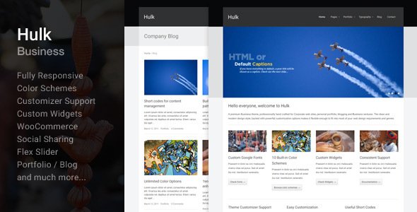 Hulk Business/Portfolio WordPress Theme WordPress theme